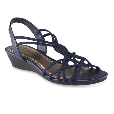 navy blue sandals womens|navy blue slip on sandals.